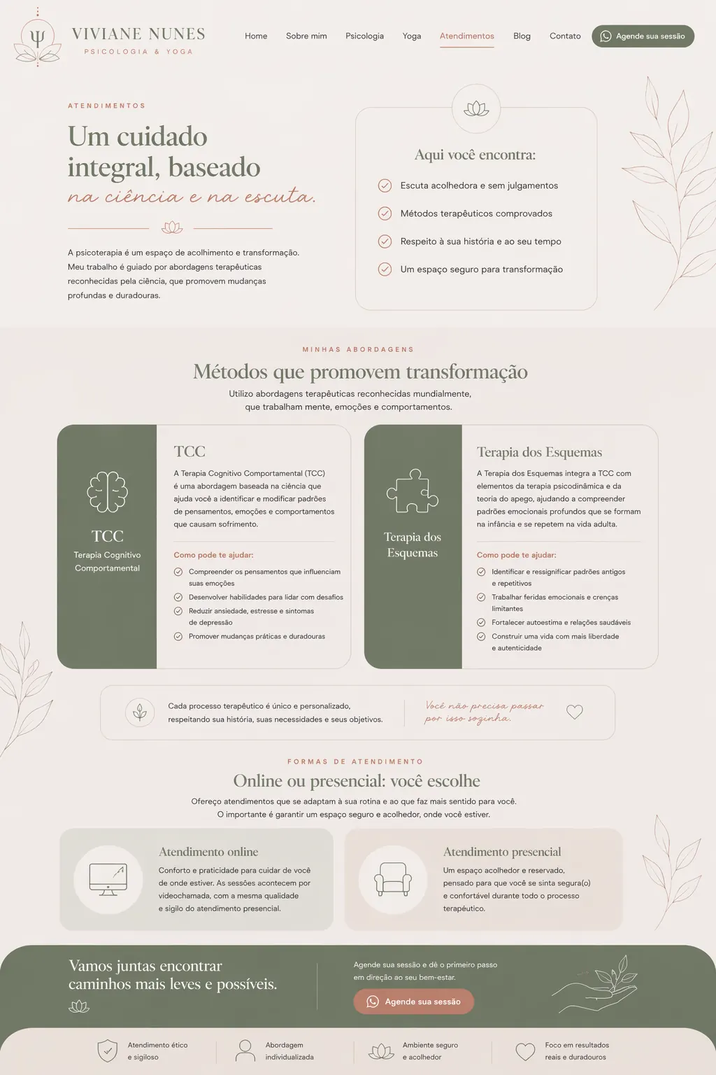 Atendimentos | Viviane Nunes